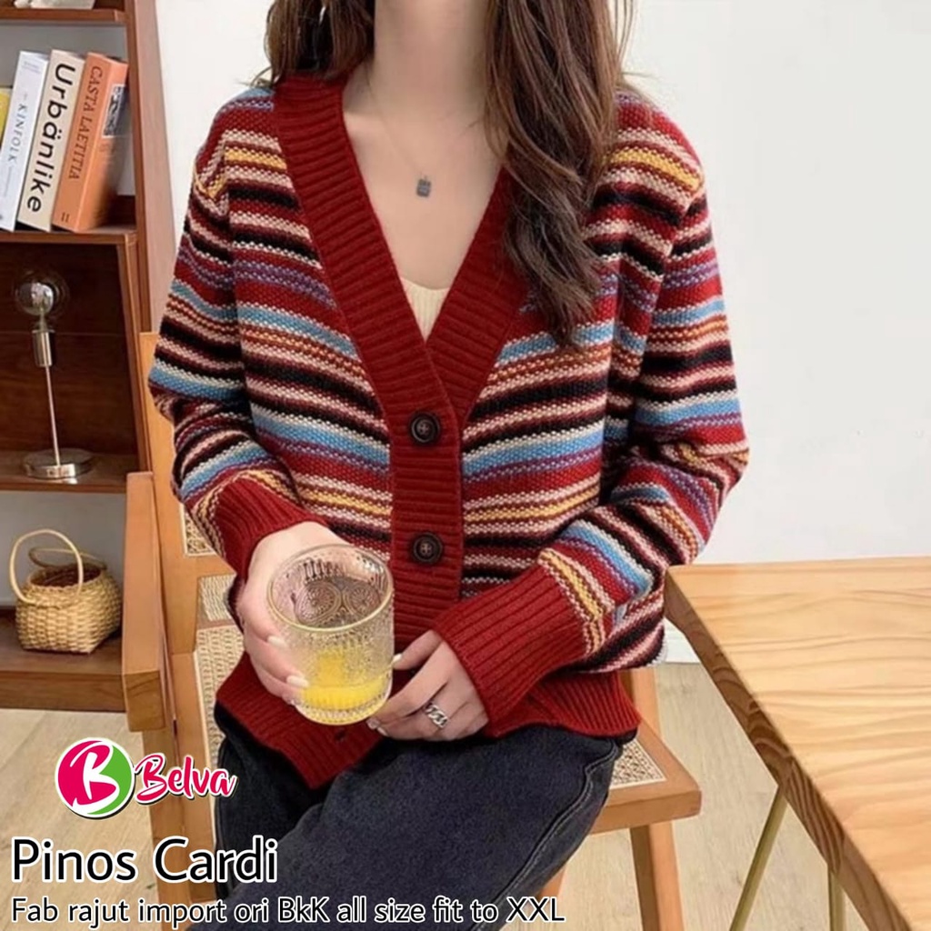 PINOS CARDI KARDIGAN RAJUT WANITA KOREA PREMIUM TEBAL ADEM CARDIGAN CANTIK JUMBO KEKINIAN TERBARU OR