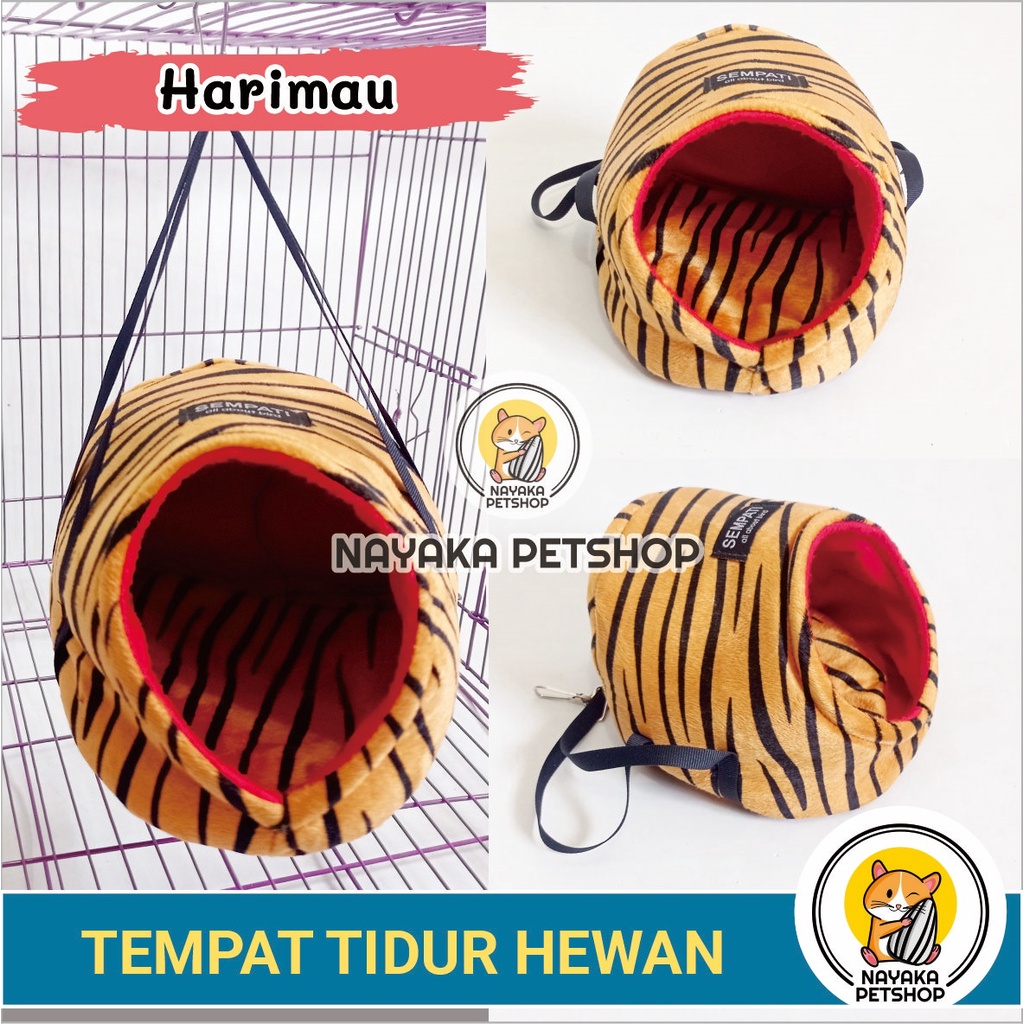 Kasur Hamster Hanging Pouch Sugar Glider Hiding Sleeping Pouch Ranjang Landak Mini Tempat Tidur Bed Tupai Hewan