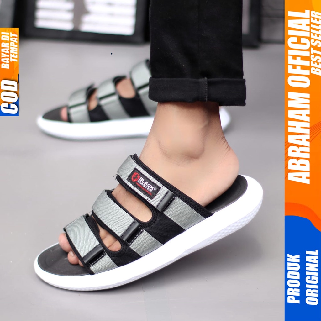 Sandal Pria Slide Casual Sendal Selop Pria Distro Abraham Nusa