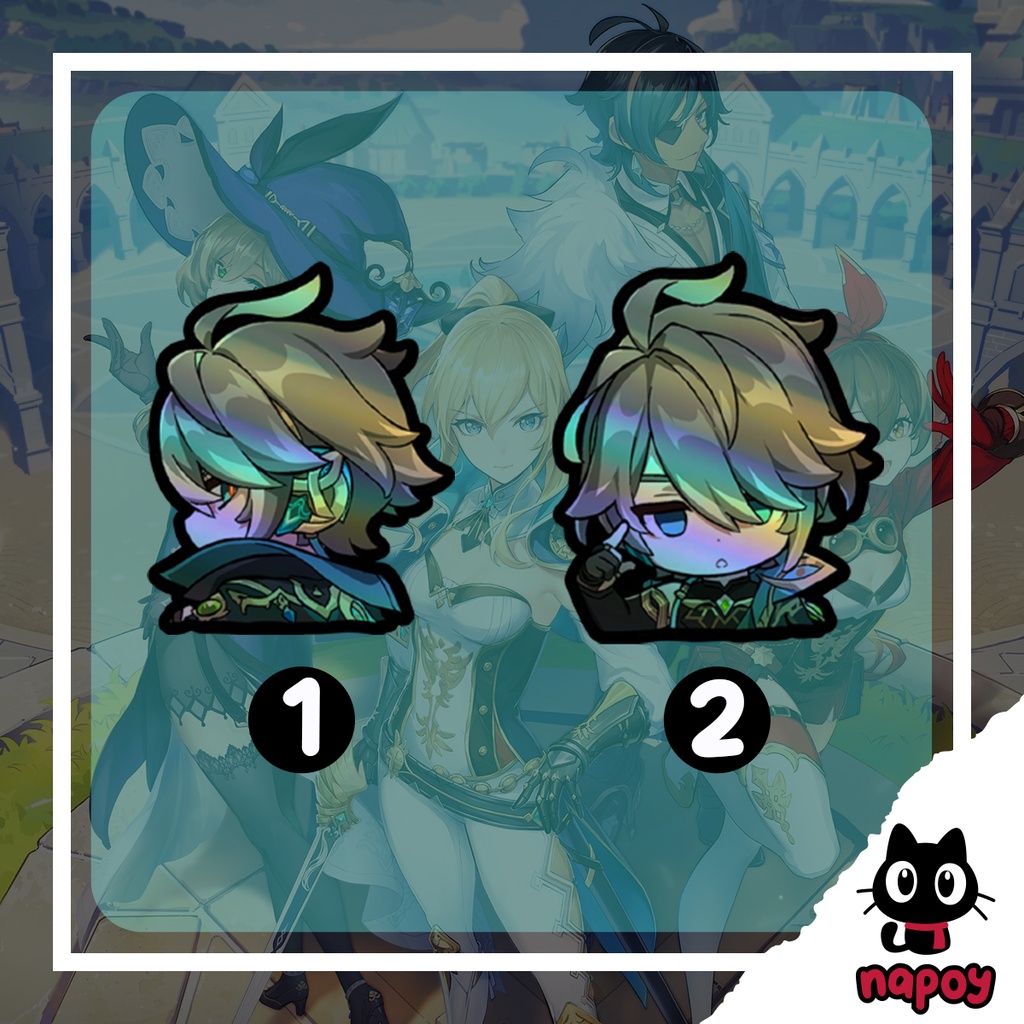 

Sticker Hologram Game Anime Alhaitham Genshin Impact