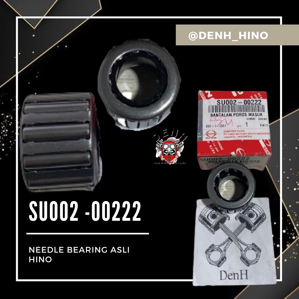 SU002-00222 / SU002 - 00222 / SU002 00222 Needle Bearing Asli Hino