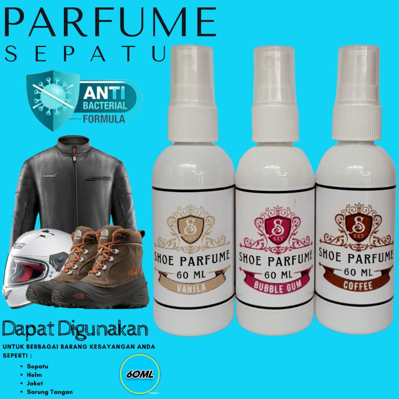 SKY Shoe Parfume | Parfum Sepatu Helm Jaket Anti Bakteri | Penghilang Bau | Pewangi Sepatu