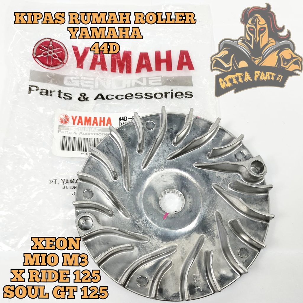 KIPAS PULLY KIPAS RUMAH ROLLER 100% ASLI ORIGINAL YAMAHA YGP 44D PRESISI BAHAN BERKUALITAS NO 1 DAN DIJAMIN AWET XEON MIO M3 X RIDE 125 SOUL GT 125