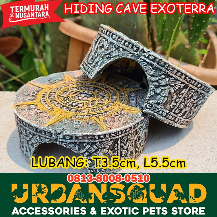 HIDING CAVE EXOTERRA AZTEC GECKO BALL  SULCATA PARDALIS