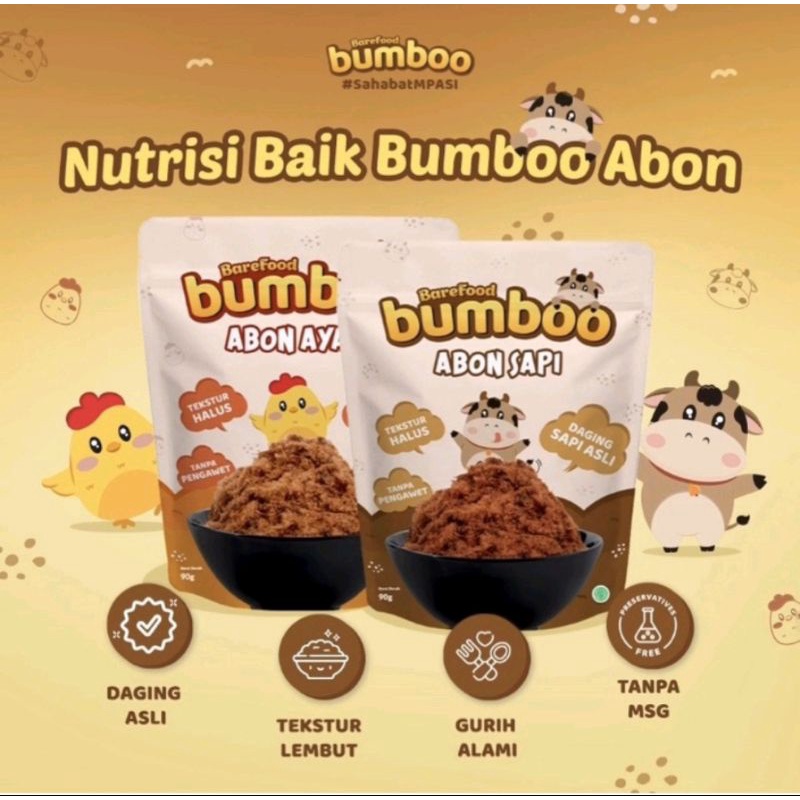

Barefood Bumboo Abon (Ayam/Sapi) Anak MPASI - 100gr (Exp 2026)