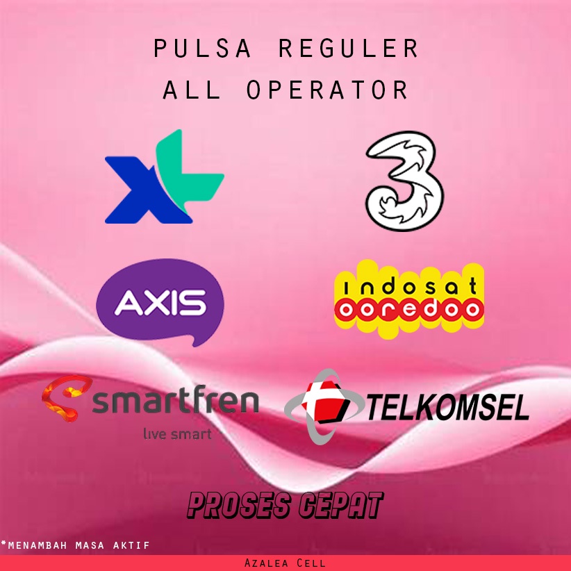 Jual Pulsa Regular Tri & Tsel Nominal 1000 - 4000 [Proses Cepat]