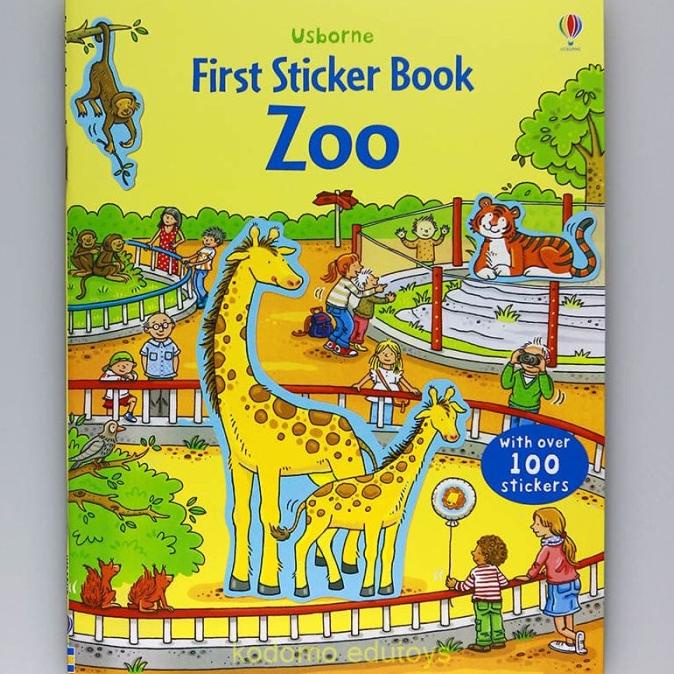 

Usborne First Sticker Book - Zoo, Buku Aktifitas Anak Import