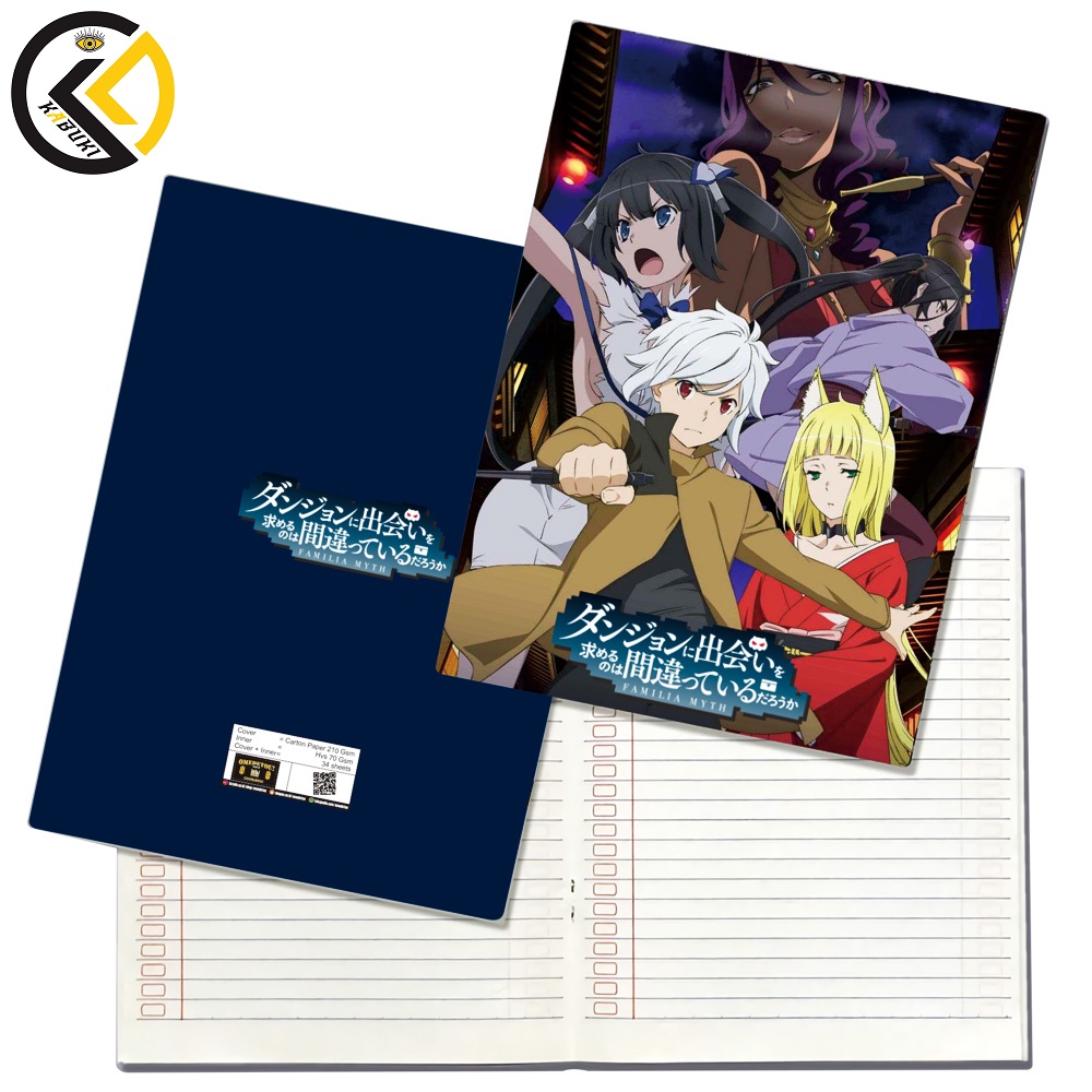 

KABUKI Notebook Anime Is It Wrong to Try to Pick Up Girls in a Dungeon