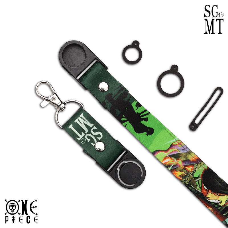 Lanyard id card holder name tag Hp Lanyard full printing ONE PIECE ZORO 3 pcs Oring