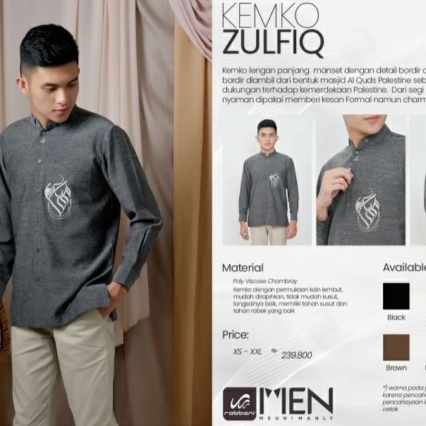 Sale Rabbani Kemko Zulfiq Koko Baju Muslim Pria Lengan Panjang XS-XXL /BAJU KOKO PRIA/BAJU KOKO DEWA