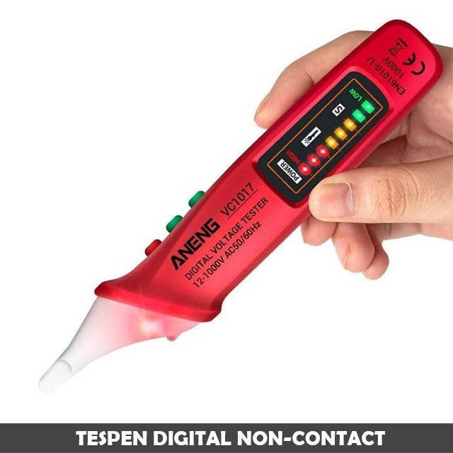 TESPEN DIGITAL NON CONTACT 12V-1000V LISTRIK BUNYI / TEST PEN DIGITAL