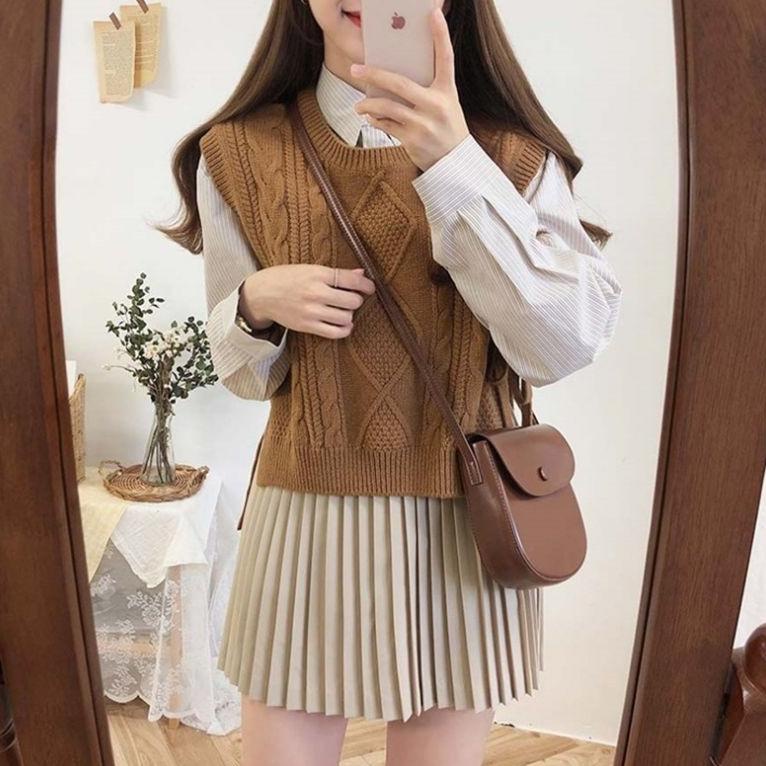 PALING LARIS Vest ROMPI TAli Motif Sido CABLE I ROMPI RAJUT WANITA STORE09 MURAH