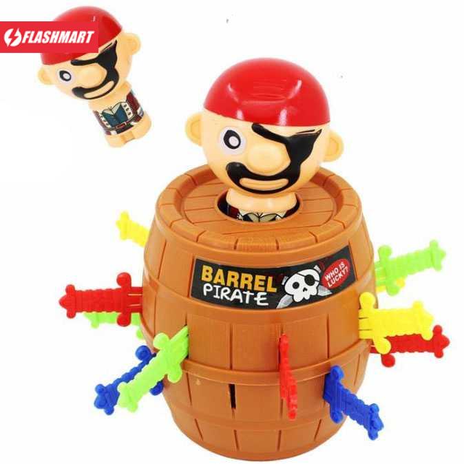 Flashmart Crazy Pirates Roulette Lucky Barrel Running Man Game - YF555