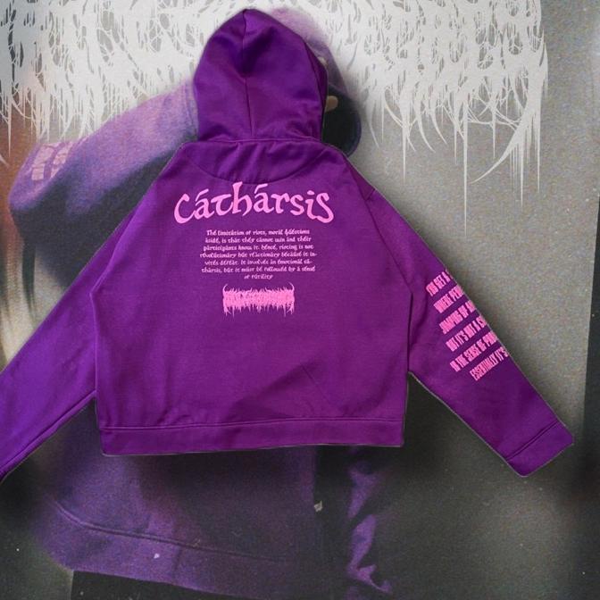 ✦ Unfinished Crop Hoodie Brilliant Legacy - Catharsis ➬