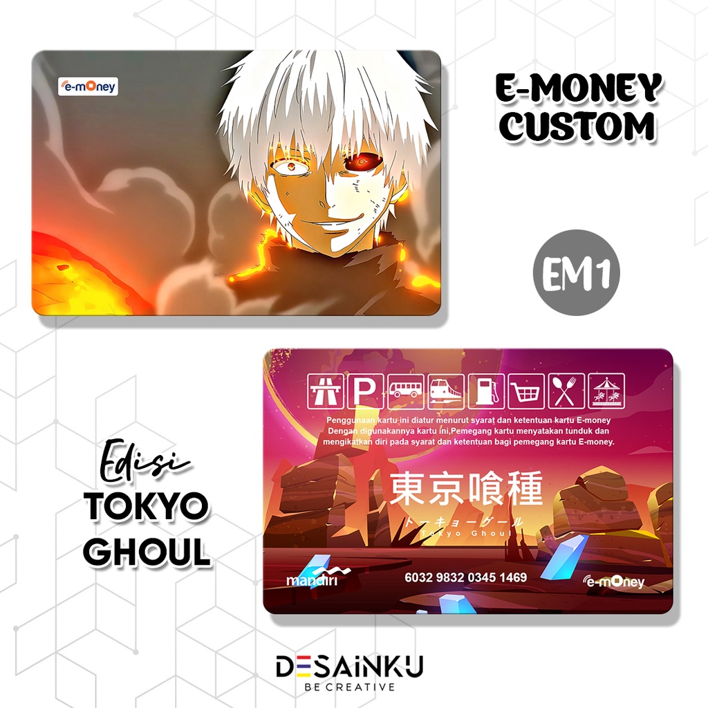 Emoney / Tap Cash / Flazz / Brizzi / edisi TOKYO GHOUL