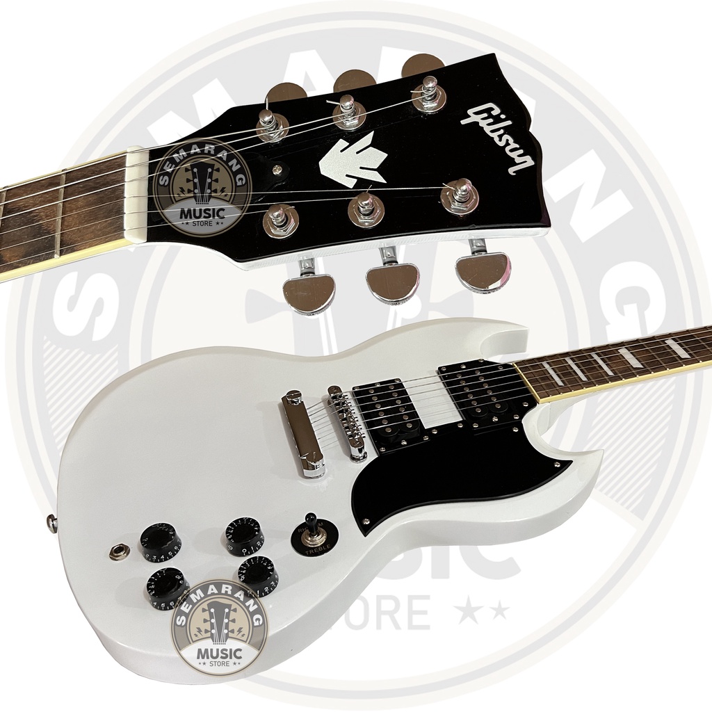 Gitar Elektrik Gibson SG White Custom Standart