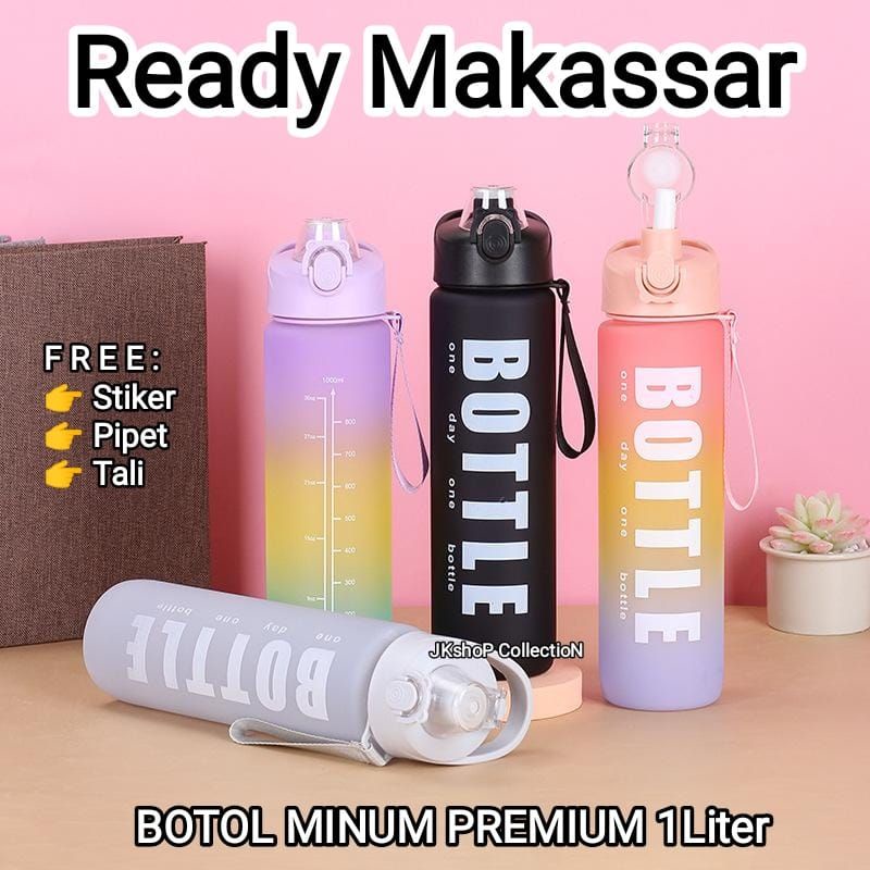 BOTOL MINUM VIRAL 1LITER BOTOL MOTIVASI