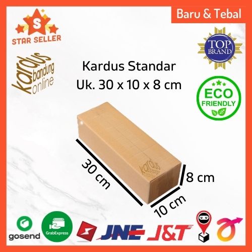 

Kardus Box Karton Kotak Dus Packing Polos Uk. 30x10x8 cm BFlute Tebal 3 mm