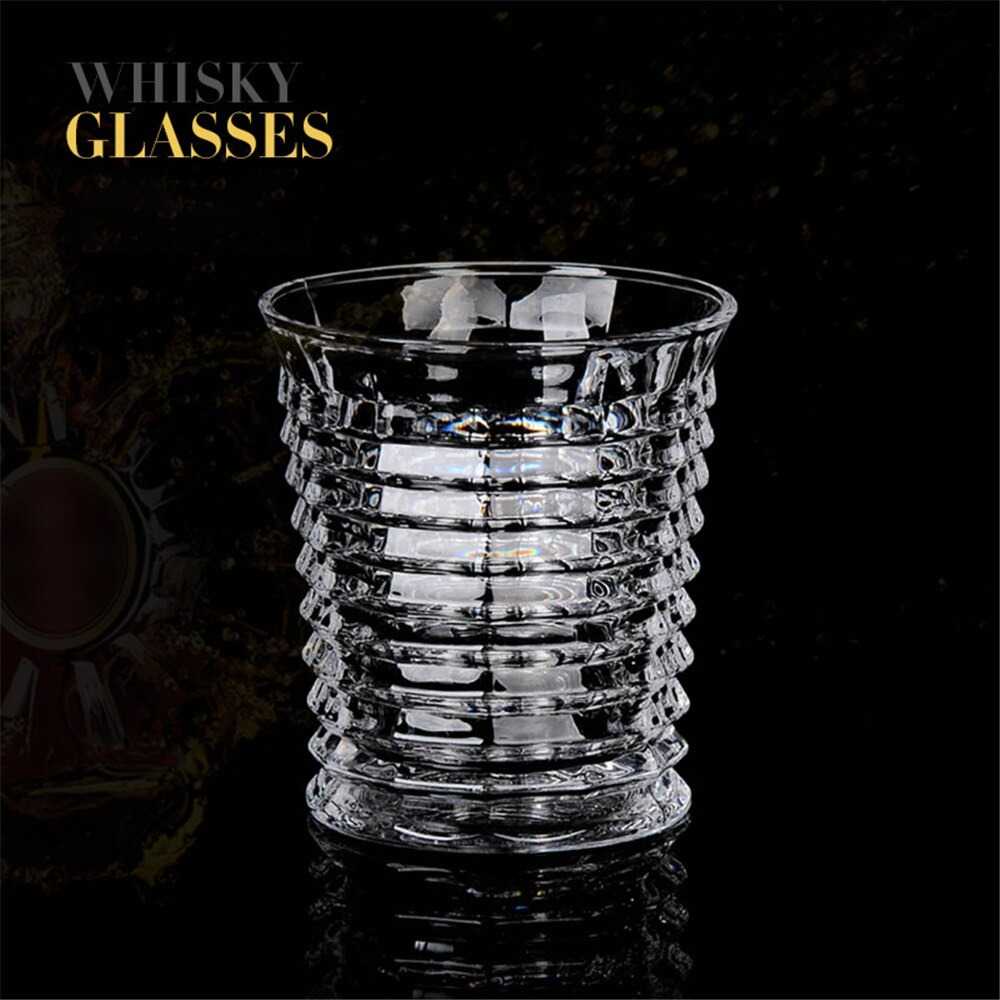 (BISA COD) FTIHSHP Mr.Burning Gelas Kaca Whiskey Wine Crystal Glass Cup 256ml - NRB40