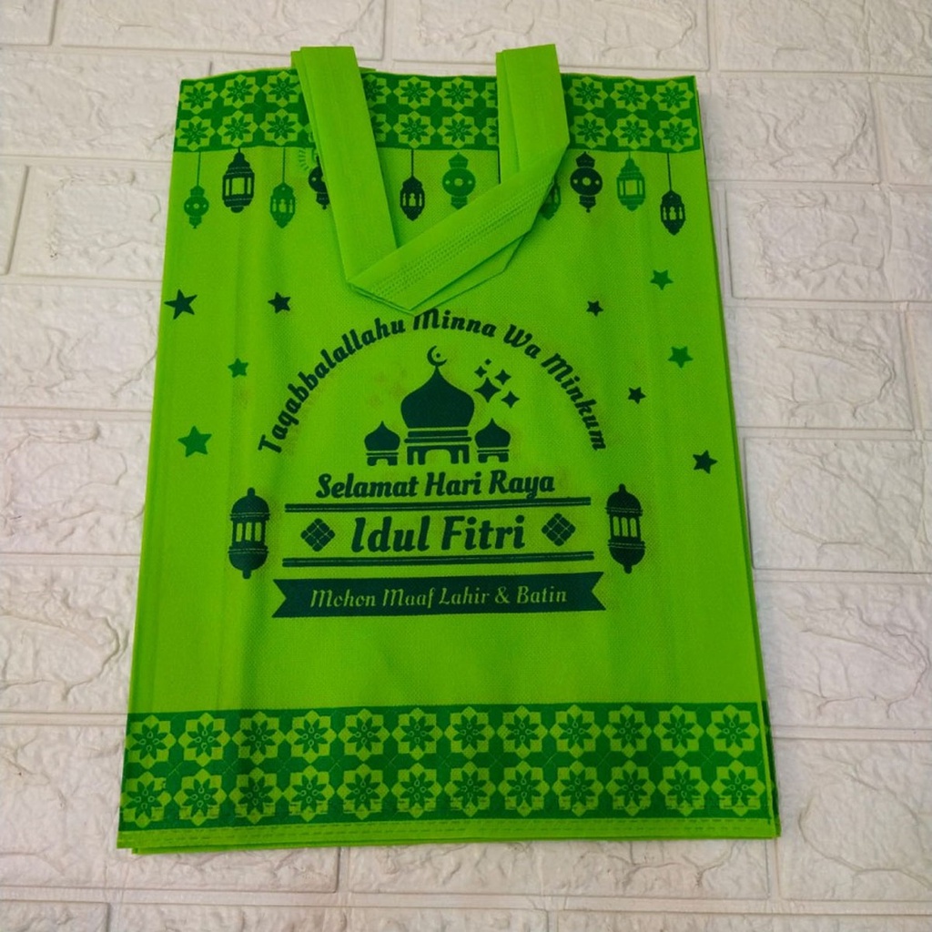 Tas Sembako Goodie Bag Lebaran 30 x 40 x 8 cm Goodies Bag Idul Fitri Tas Bingkisan Tas Parcel Lebaran Parsel Hampers Hamper Tas Souvenir Lebaran Ramadhan Kantong Belanja Tas Idul Fitri Tas Lebaran Warna - Acak