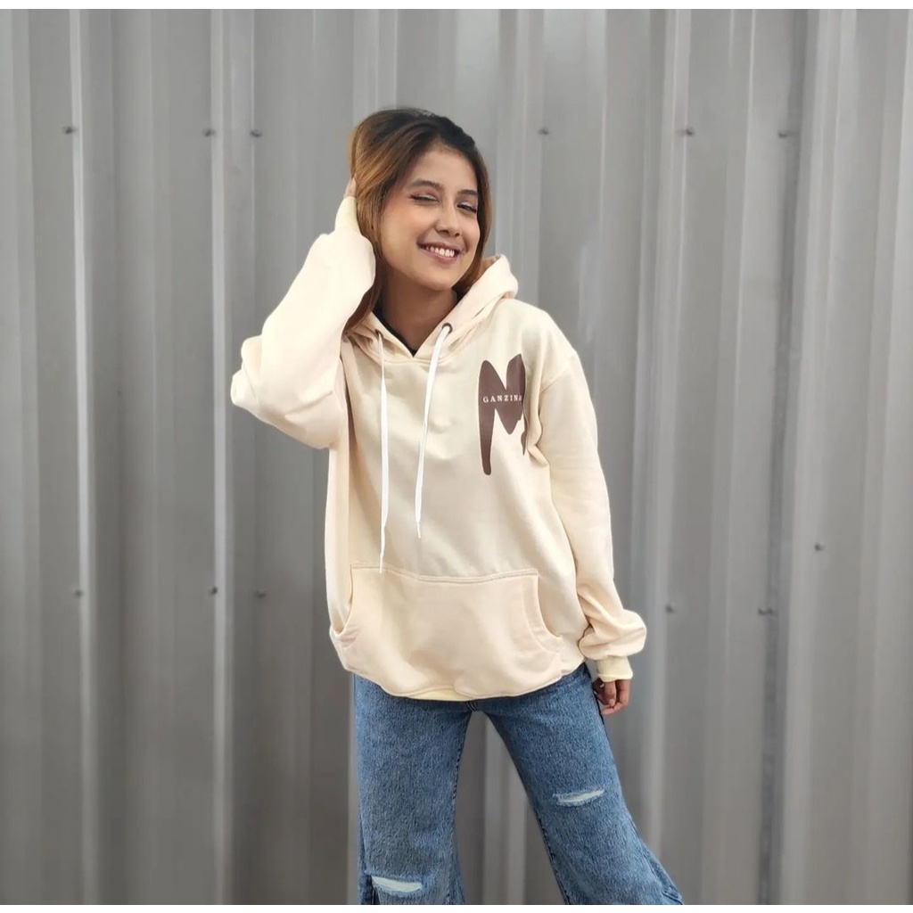 GANZINARA HOODIE SWEATER OVERSIZE PRIA WANITA JACKET JUMPER KOREAN STYLE FASHION SIMPLE KEKINIAN