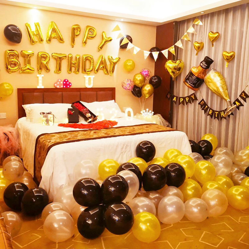 Balon Set Happy Birthday / Balon Ulang Tahun / Balon Pesta / Paket Balon Huruf Happy Birthday / Balon Pesta