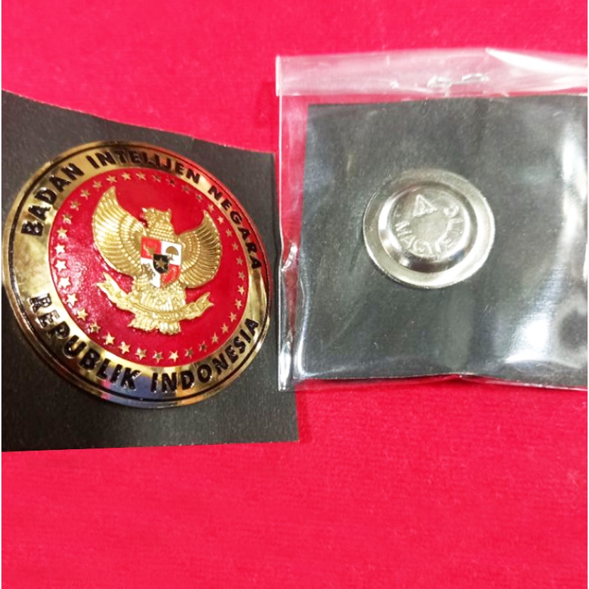 pin BIN / dompet KTA BIN / BADAN INTELIJEN NEGARA RI / plat mobil satuan