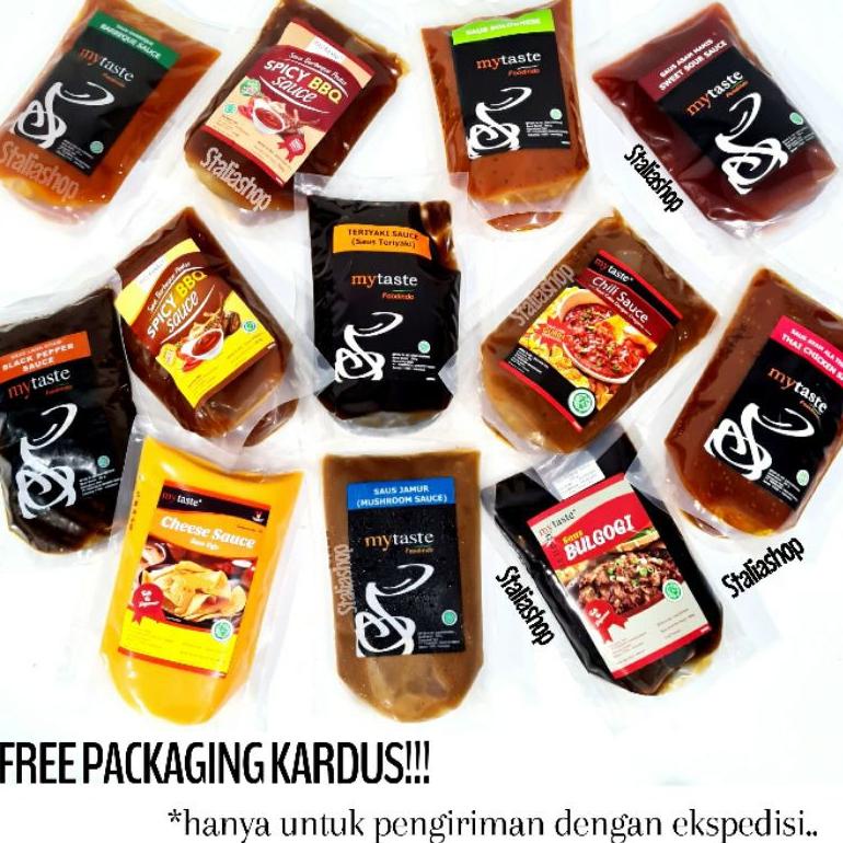

9.9 MALL My Taste Saus Barbeque Blackpepper Teriyaki Bolognese Sauce 500gr