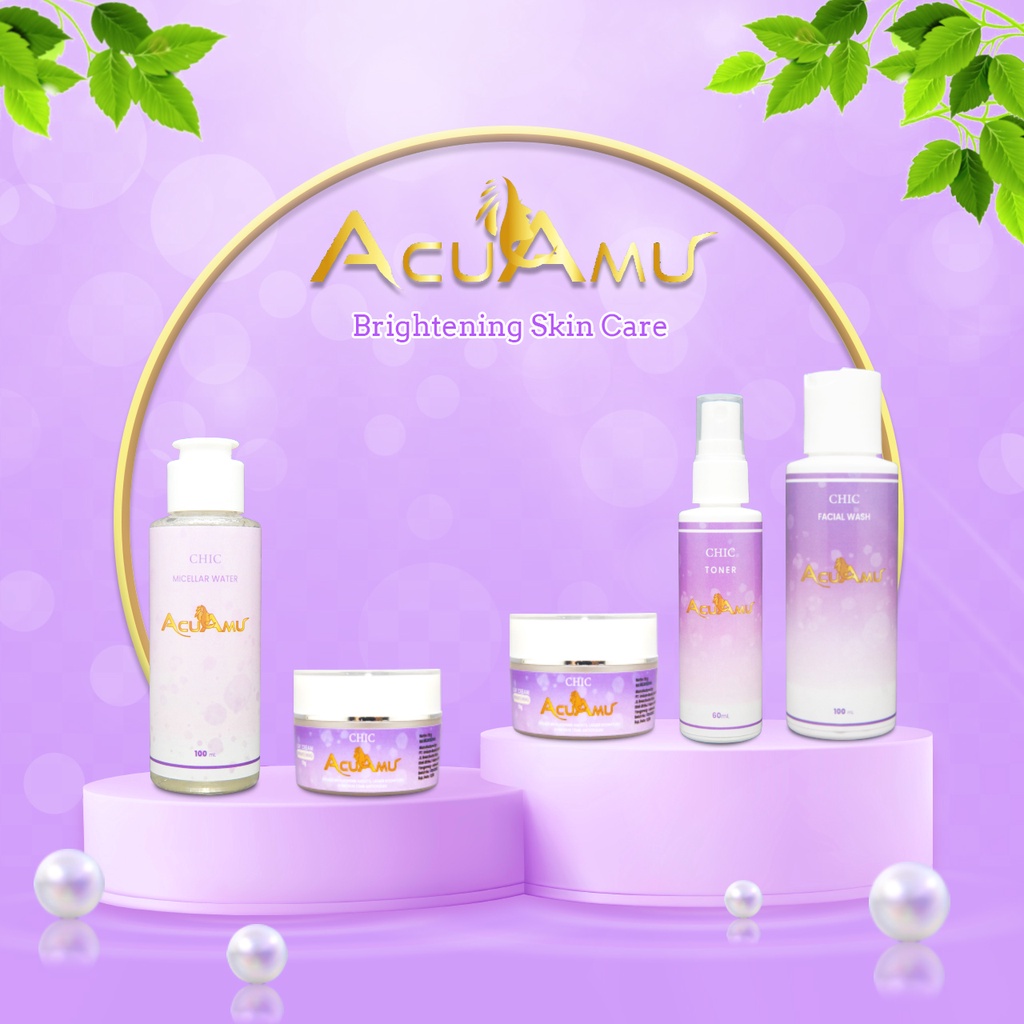 ACUAMU PAKET BRIGHTENING / PERAWATAN WAJAH / SKIN CARE/ CERAH DALAM 14 HARI BPOM