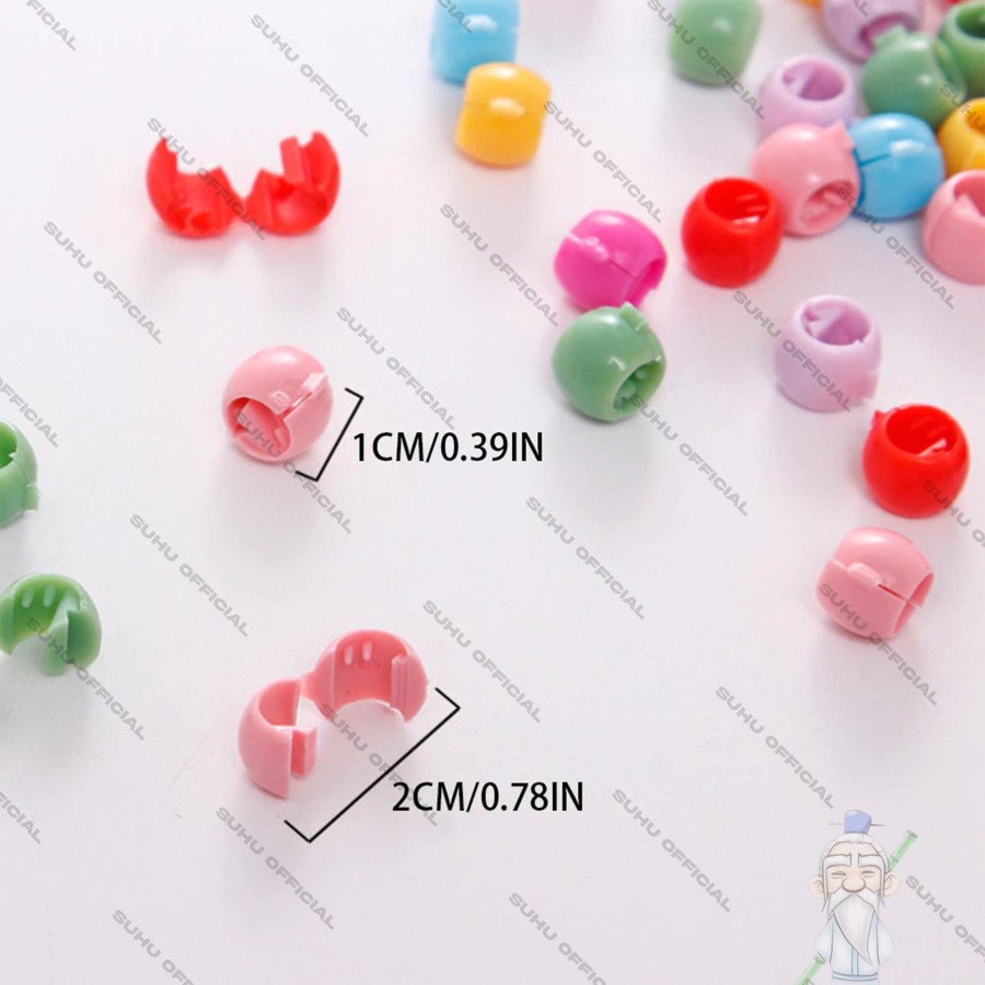 [1pack isi 10] Jepit Rambut BULAT - Jepit Rambut Mini Mode Hits Korea