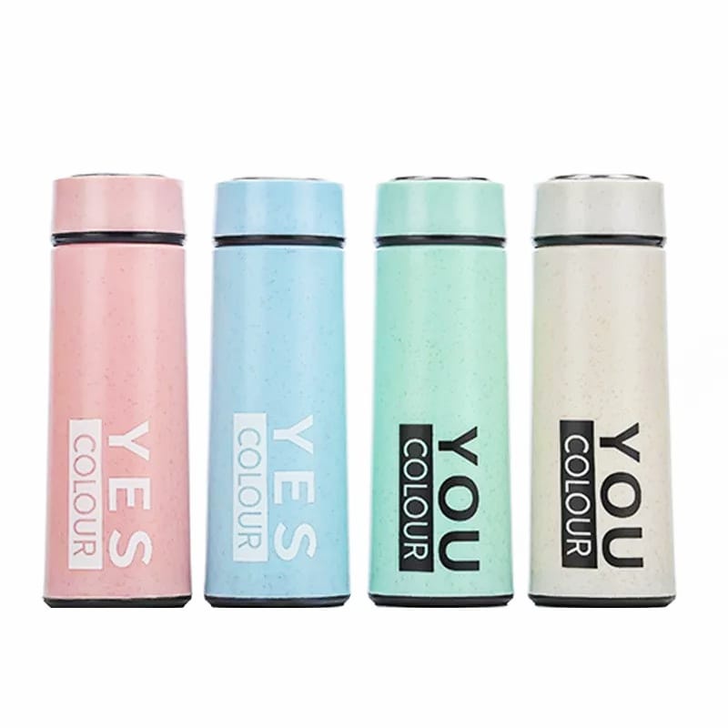 [ MSTR ] Tumbler Botol Air Minum Kaca 450ml Yes You Colour Termos Air Minum