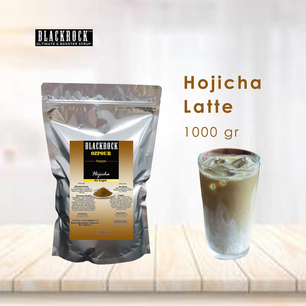 

Blackrock Ozpour Frappe Powder minuman serbuk 1 kg - Hojicha Latte