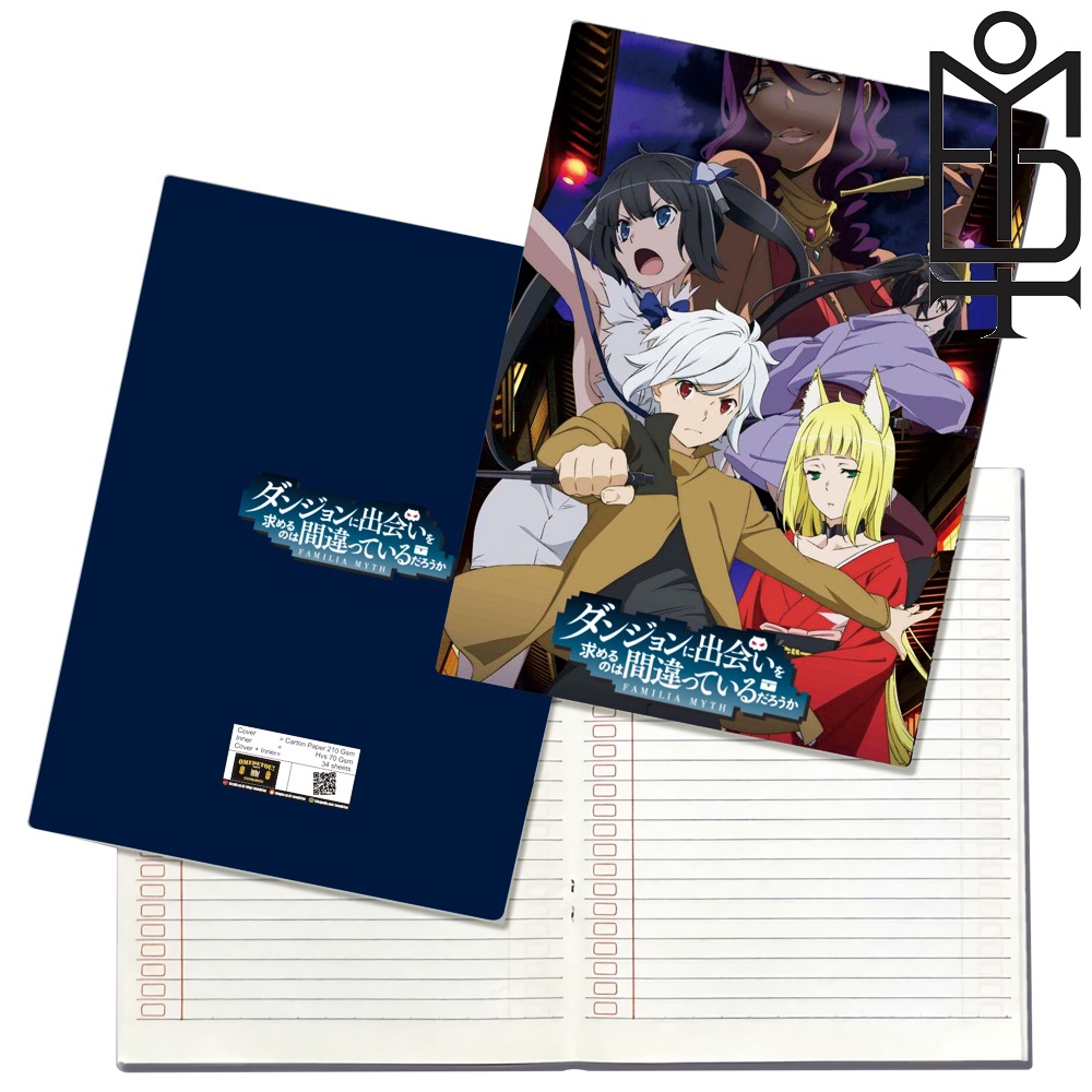 

OMEDETOU Buku Tulis Anime Danmachi