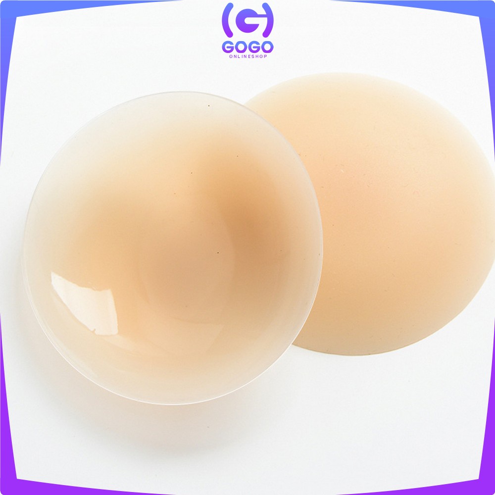 GOGO-P374 Nipple Silicone Pad Bra Penutup Putting Perekat Silikon Payudara / Silicone Bra / Bra Penutup Puting Silikon Gel / Silicon Nipple Cover