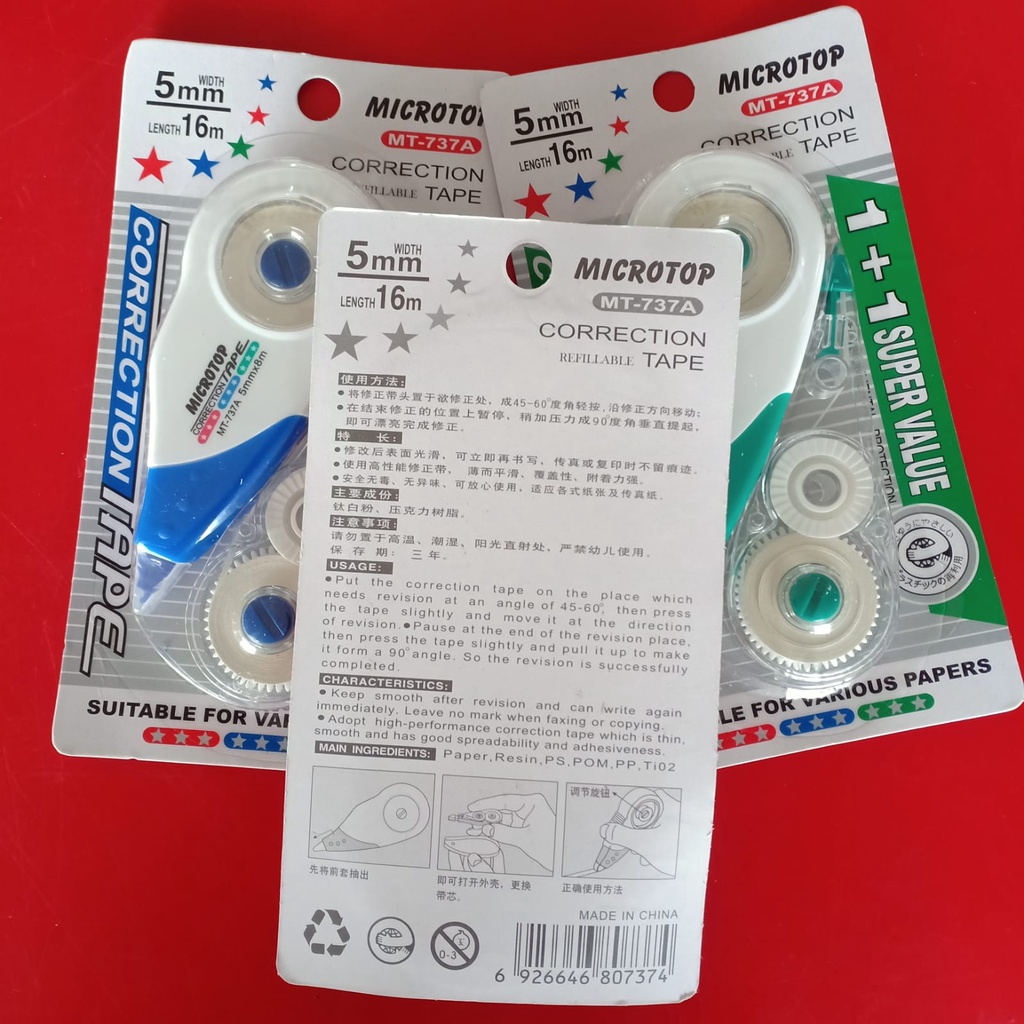 CORRECTION TAPE MICROTOP MT-737A / tip-X kertas