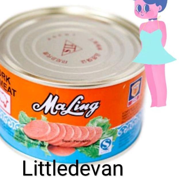 

♩ murah!! kaleng ham ma ling maling TTS 397gr besar pork non halal ✥