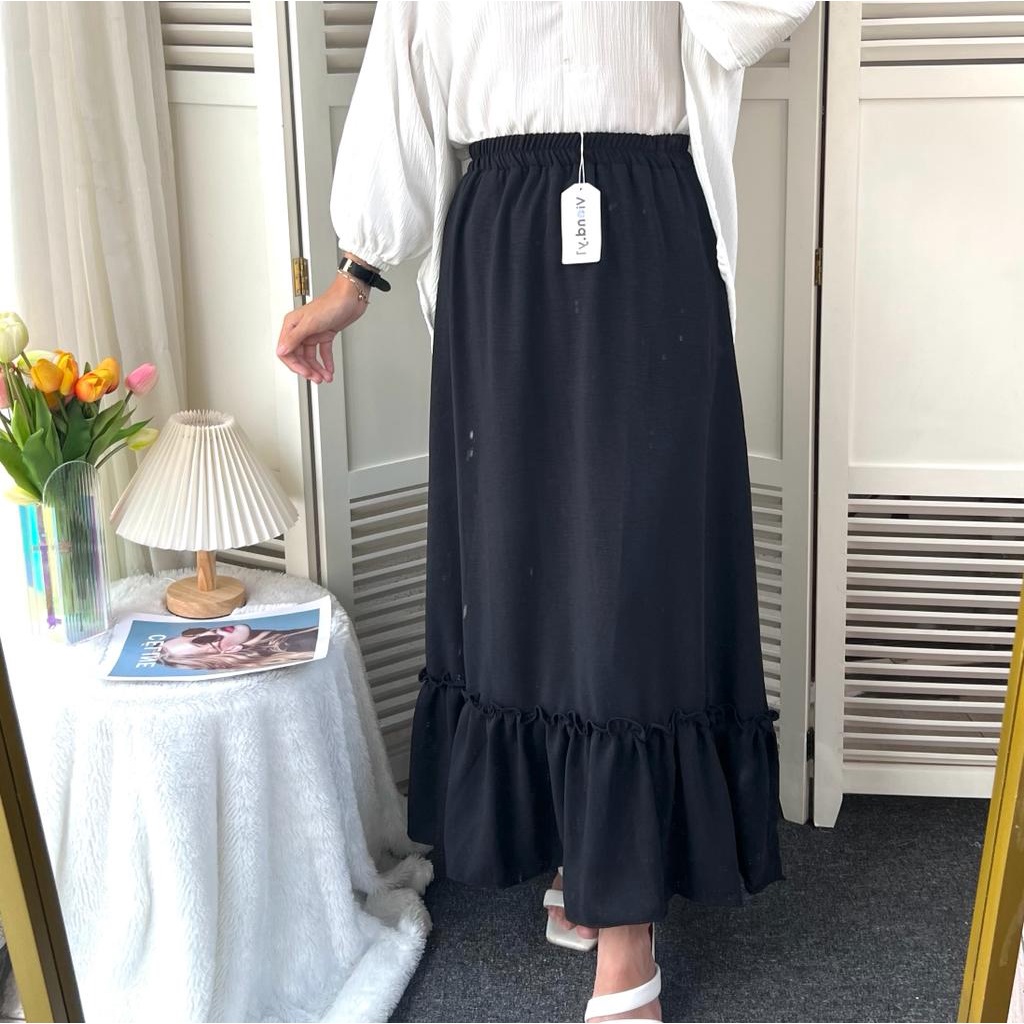 Rok Wanita Panjang / Skirt Cewek Korean Style / Pakaian Kringkel Airflow 43