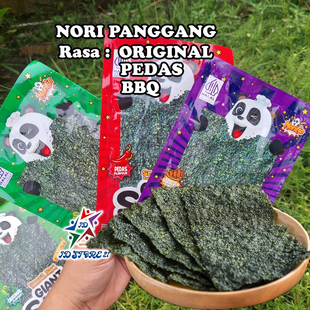 Nori Panggang Rumput laut JAVA GIANT SHEET NORI GO SACHET 3.2 Gr