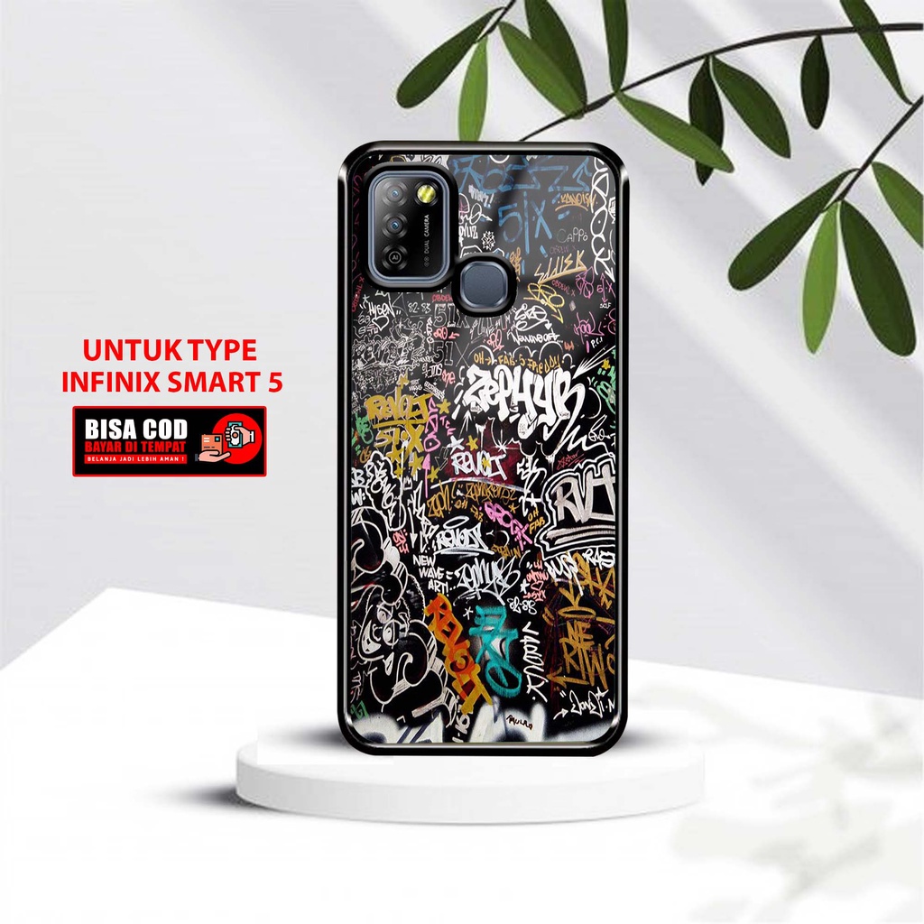 Case Infinix Smart 5 Smart 6 Ram 3 Terbaru [Motif Grafity ] Softcase 2D Glossy Infinix Smart 6 Ram 3