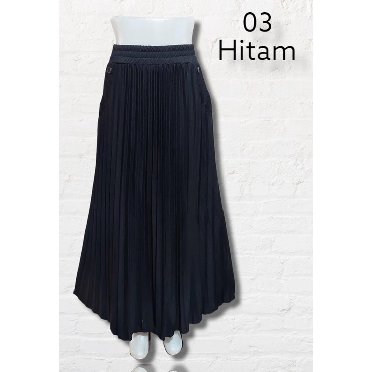 D-01 Rok Polos kancing + saku /Rok Plisket panjang Rok muslim/Mayung/Payung Terbaru Termurah Terlaris