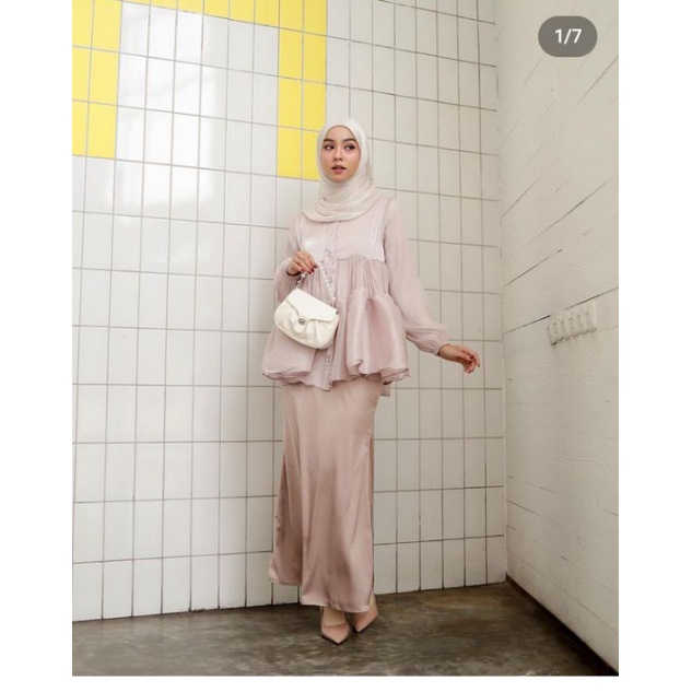 one set skirt shinny silk by kinara scarf