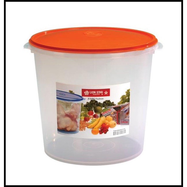 

Sealware Jumbo / Toples Penyimpanan 16 Ltr Lion Star Khusus Gojek/Grab