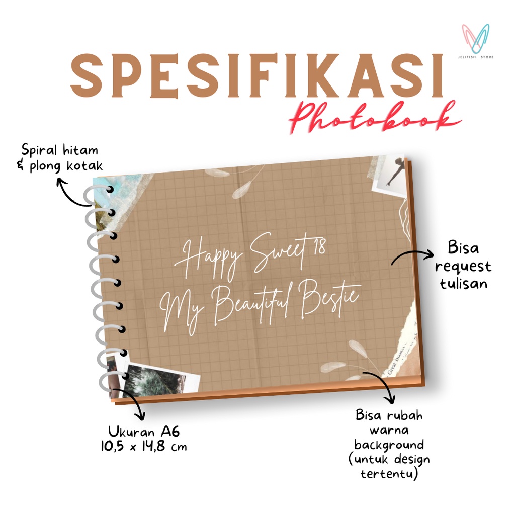 [❤️JELIFISH.STORE] PHOTOBOOK CUSTOM MURAH | ALBUM FOTO KEKINIAN | CETAK FOTO MURAH | POLAROID