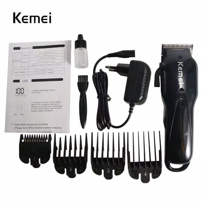 Alat Cukur Rambut Kemei KM-1929 Alat Cukur Rambut Professioanal Hair Clipper LED Display