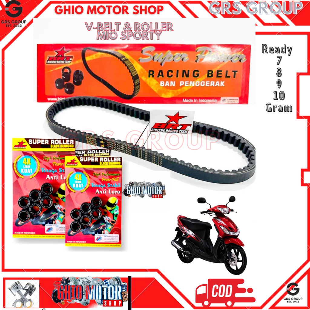 Vbelt Vanbelt BRT mio j / mio gt/ x ride 115/ soul gt 115/ Vanbelt brt mio gt / Vanbelt drivbelt BRT mio j 54p Roller dan vanbelt BRT mio j mio gt soul gt 115 x ride 115 loler mio j roller set mio j roller set brt mio j ghio motor shop