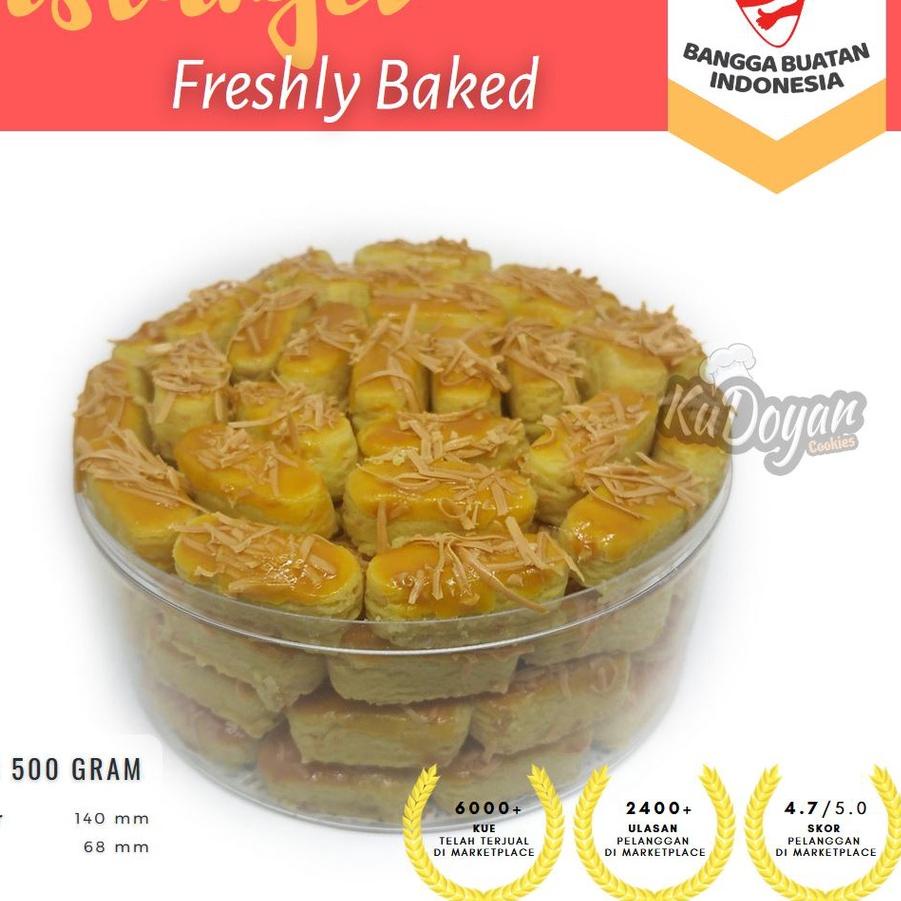

☻ Kue Kastengel Keju Home-made 500 gram 1/2 kg Kudoyan ♫