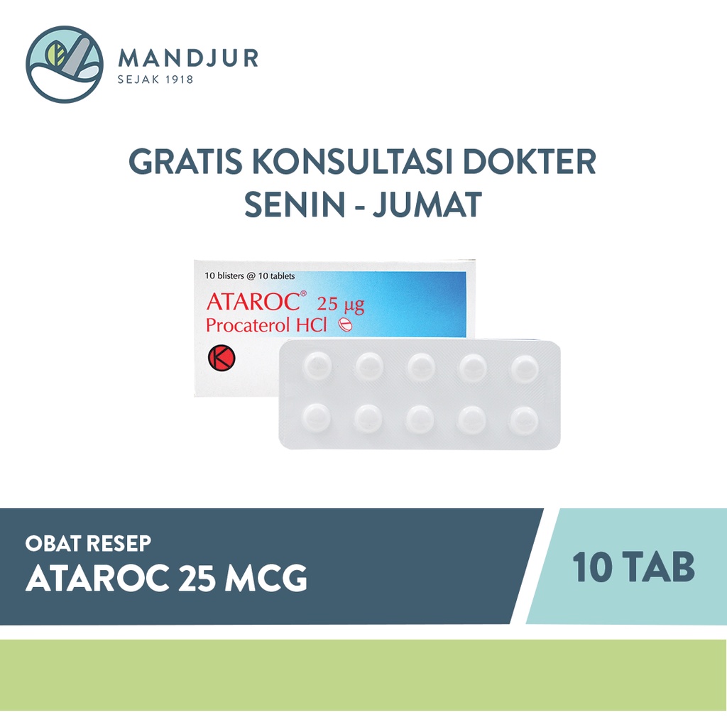 Ataroc 25 mcg 10 Tablet