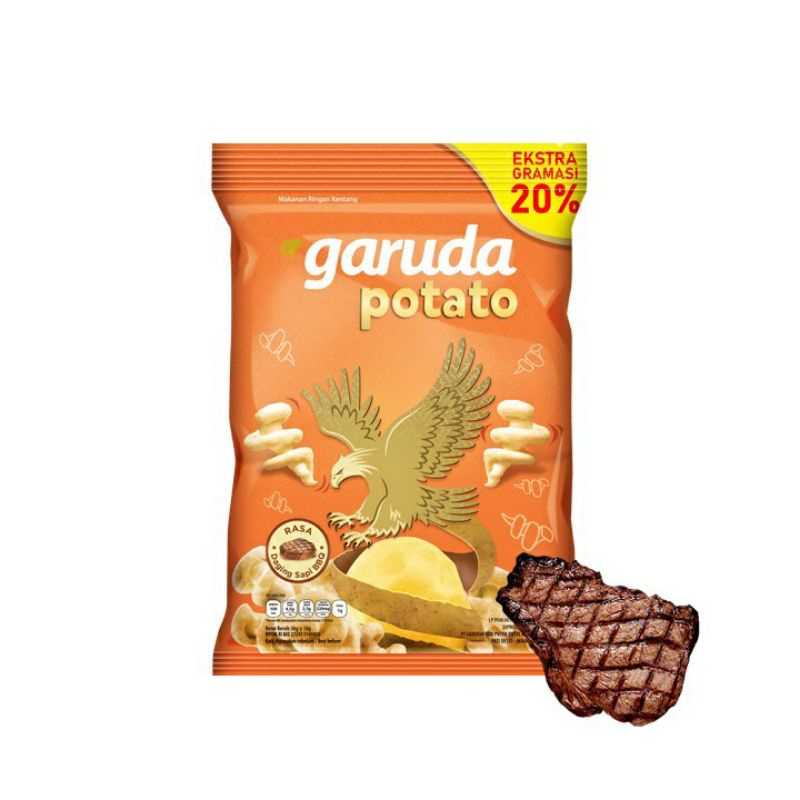 

Garuda Potato Daging Sapi BBQ 50 Gram isi 3 pcs