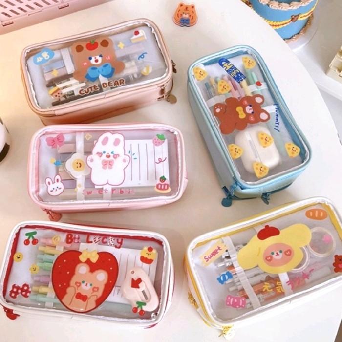 

Terlaris Cute Korean Big Pencil Case (Pvc And Waterproof)