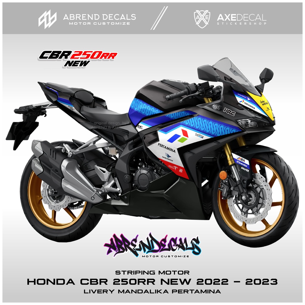 STRIPING HONDA CBR 250RR NEW 2022 - 2023 MANDALIKA / STIKER MOTOR CBR 250 RR BARU DESAIN CUSTOM / ST